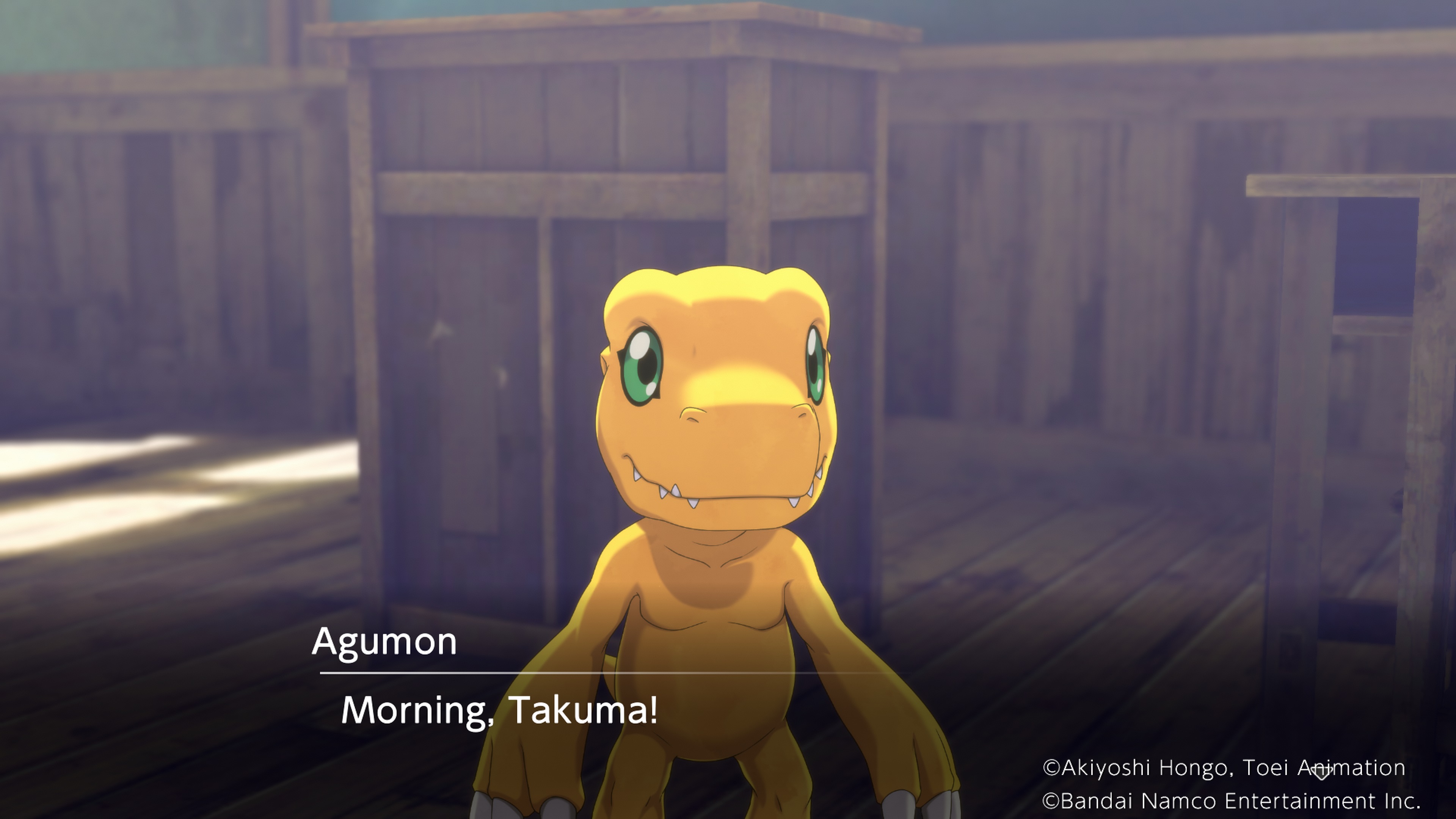 Wholesome exchanges between Digimon and their Partners fills the games lighter moments