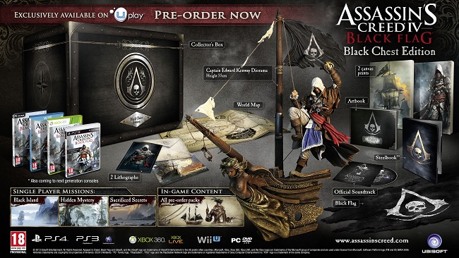 A bundle of Assassin's Creed IV Black Flag collector's editions
