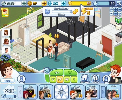 Facebook Games: The Sims Social