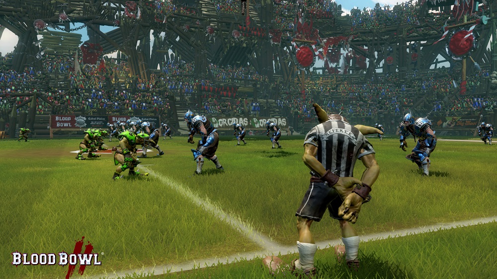 Dynamic camera angles in Blood Bowl II