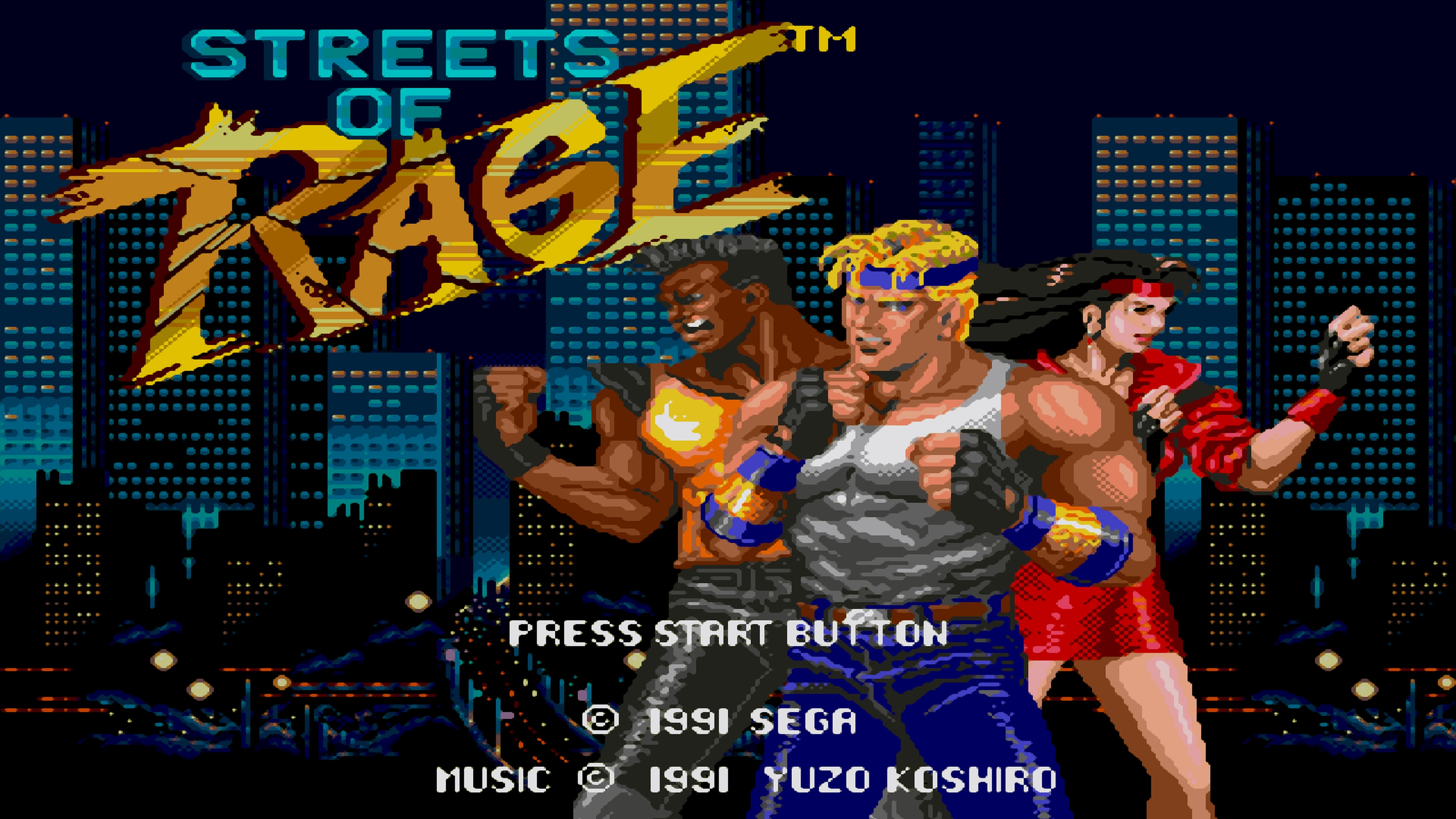 Streets Of Rage title screen